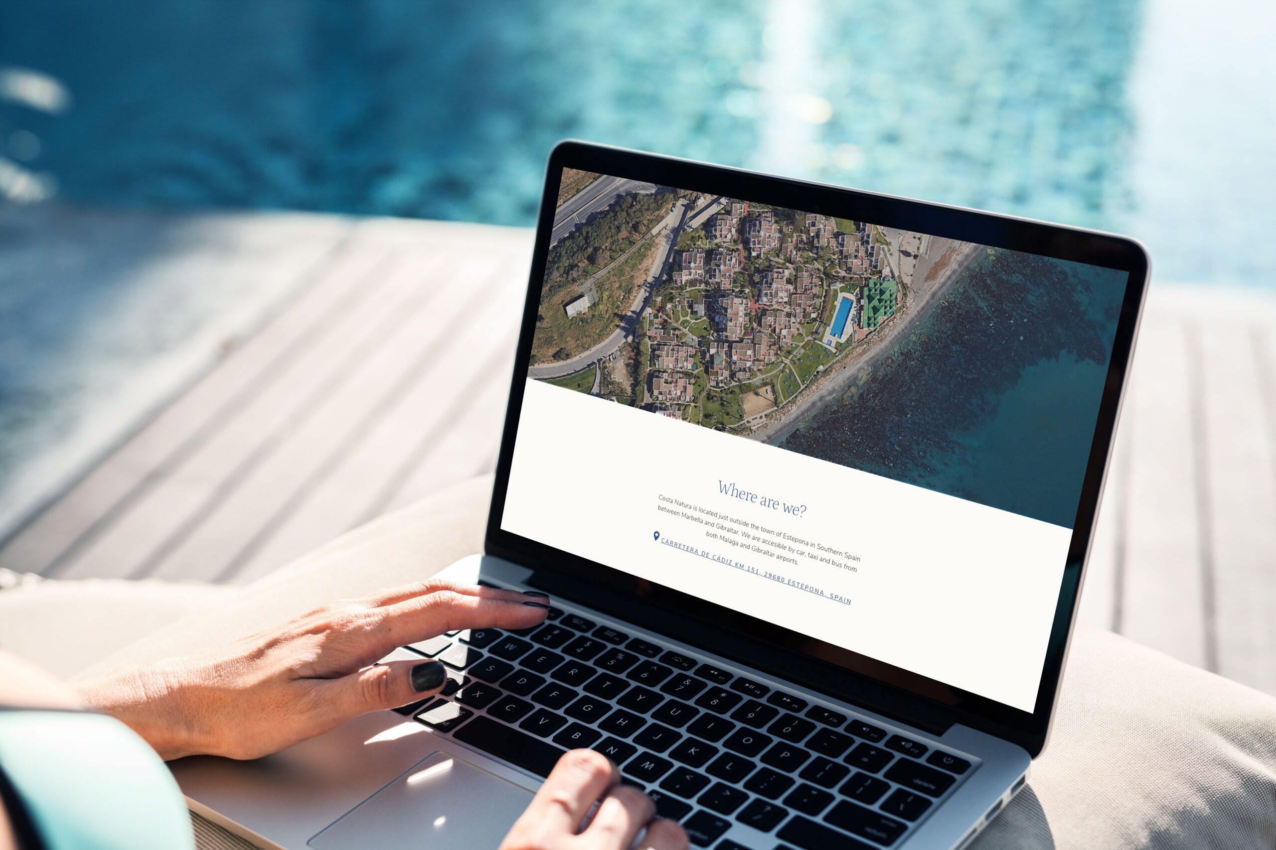 Contact page en el diseño web para hoteles con sistema de reservas